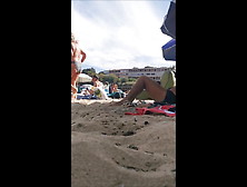 Hidden Plage (195) - Topless Amatuer Slut Humongous Breasts On Beach