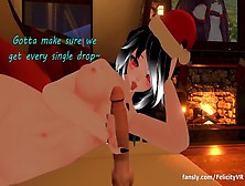 Horny Catgirl Makes You Sperm For Christmas~ | Joi Self Perspective Vrchat Erp