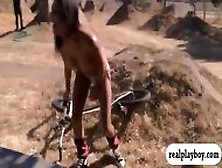 Hot Badass Girls Sandboarding And Dirty Biking While Naked