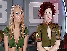 Janice Griffith,  Ingrid Mouth And Lorelei Lee In Young,  Slutty Recruits Sent To Electro-Bootcamp!