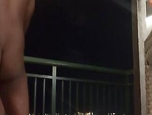 Huge Butt Hispanic Slutwife Tina Fucks Bbcs On Balcony