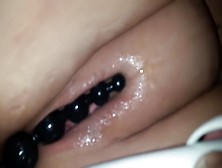 Freshly Shaven Pussy Play And Squirt With Toys