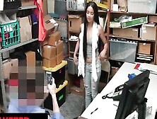 Shoplyfter - Shoplifting 18 Year Old Gotten Freeused By Security Guard