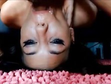 Stunning Beauty Has Her Mouth Rammed Hard. Mp4