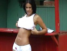 Sexy Latina Chick Showing Off Her Perfect Body