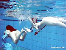 Dashka And Vesta Underwater 
