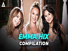 Sweet Teeny Emma Hix Mounts Her Roommates Compilations! Eliza Ibarra,  Gabbie Carter,  Emma Hix,  Vina Sky..