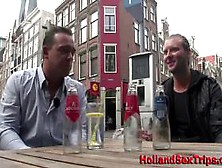 Dutch Whore Gobbles Real Client Cock