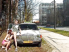 Cute Teen Enjoys Deep Anal Sex On Public Street By Her Taxi Driver
