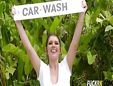 April Dawn In Boobs Car Wash