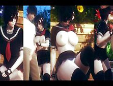 [Hentai Game Honey Select 2]Have Sex With Big Tits Eyepatch Girl. 3Dcg Erotic Anime Video.