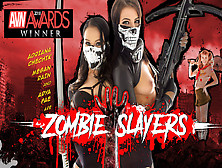 Zombie Slayers - Pornstar Mfff Foursome Pov - Sexlikereal