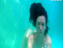 Super Hot Underwater Swimming Girl Rusalka