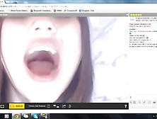 Russian Girl Open's Her Mouth
