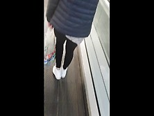Step Mom Public Nudity In A Supermarket Pull Off Leggings Fucking Step Son