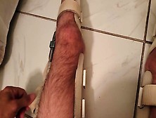 Paraplegic Putting Leg Braces On - First Person View
