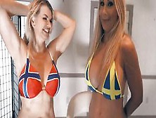 Behind The Scenes With Vicky Vette! Norway Vs Sweden Pussy Challenge! (Puma Swede)