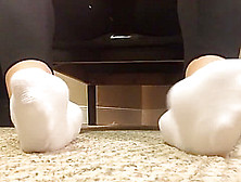 White Ankle Socks Play