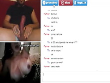 European Milf Showing Her Perky Boobs On Random Webcam