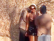 Black African Abused Outdoor Tied Sucks Rides