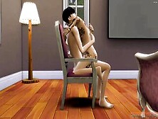 Tattoo Oriental Milf And Stepson Fucking On The Chair For The First