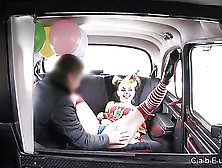 Clown Babe Squirts And Fucks In Fake Taxi