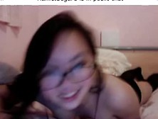 Asian Teen With Glasses Webcam Show