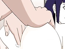 Hinata From Naruto Deepthroats A Huge Dick Before Being Anal Rammed