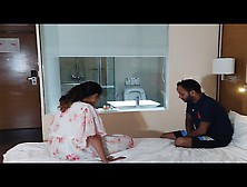 Punjabi Girl Punam Seduces A Young Boy,  Bathed Him And Fucked Hard In The Bathroom