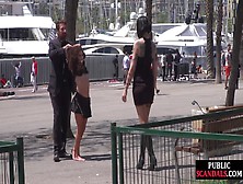 Humiliated European Public Nudity