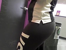 Curvy Chick Wearing Black Sports Pants