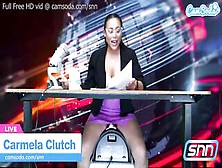 News Anchor Rides Sybian Stripped On Air