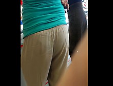 Milf In A Slightly Transparent Pants (See Through)