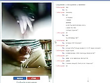 Chatroulette.  Cum On Russian Unshaved Immature Vagina