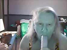 Granny Plays With Tampons