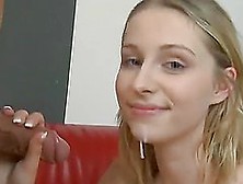 Blonde Teen With Pretty Face Gets Nailed And Facialed