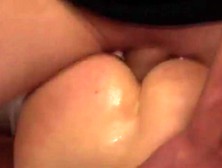 Perverted Son Cum Inside Hairy Mom's Ass And Piss