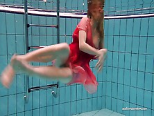 Hot Firm Big Tits And Red Dress Underwater Duna Bultihalo