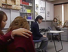 Asian Teacher Gets 3 Schoolgirls To Inspect Dick Sph (Censored)
