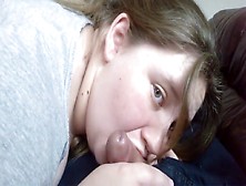 Chubby Girl Eating Cum