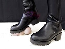 Rough Bootjob Into Hunter Boots With Tamystarly - Ballbusting,  Cbt,  Trampling,  Female Domination,  Foot,  Shoes,  Stomping,  Cockboa