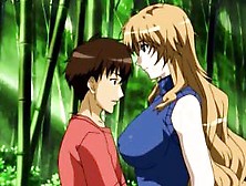 Busty Anime Slut Sucks In Forest