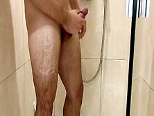 Washing My Pierced Cock In The Shower