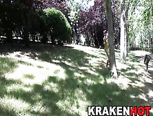 Krakenhot - Voyeur Movie Scene Of A Teen Outdoor,  At The Park