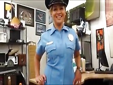 Latin Police Officer With Big Tits Gets Smashed By Pawn Guy