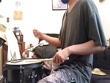 Playing On The Drums While Parents Are Moaning Loud In The Other Room