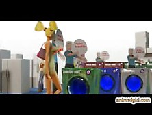 3D Animated Ghetto Hot Strapon Fucked