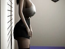 Tall Woman Caught Growing Big Titties - Part One