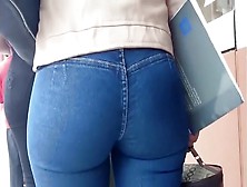 Candid Latina Tight Jeans 0037