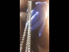 Rubbing My Chained Up Dong And Moaning
